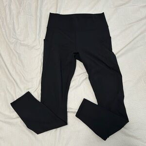 Fabletics PureLuxe black leggings with pockets. Size M